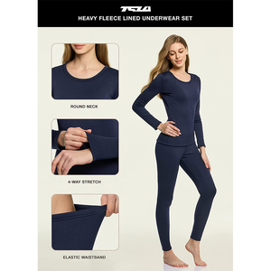 RABUSH SPORTS - Nueva Ropa Interior Térmica Transpirable para Mujer, 92% Poliéster, Leggings Largos para Invierno, Esquí, Pantalones - Product Image 3