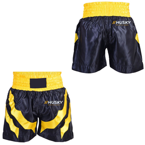 Shorts en satin bleu marine pour homme, couleur unie, taille mi-haute, élastique, séchage rapide, décontracté, 100 % polyester, tissu tricoté - Product Image 1