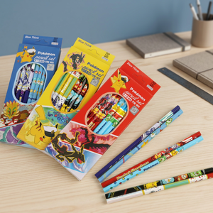 Lot de 8 crayons coréens Pokémon, mine B aléatoire, crayons à papier graphite pour enfants, papeterie scolaire, anime, vente en gros pour distributeurs - Product Image 3