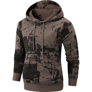 Sudadera con Capucha Estampada Informal para Hombre, Sudadera de Manga Larga de Buena Calidad, Color Sólido, Algodón para Otoño y Primavera, 100% Algodón, Temporada de Invierno - Product Image 3