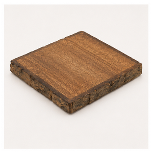 Wholesale Eco-Friendly Rustic Mango Wood Coaster Set With Natural Tree Bark Live <b>Edge</b> Handmade <b>Square</b> Wooden Drink Mats For Home - Product Image 3