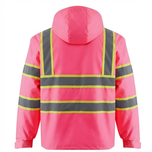 Hi Vis Reflective <b>Utility</b> Working <b>Jacket</b> In Low MOQ Lightweight Wear Factory Construction <b>Men</b> High Visibility Working <b>Jackets</b> - Product Image 2