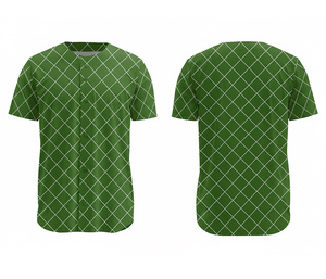 Camiseta de Béisbol Sublimada con Botones Completos – Uniforme Deportivo Profesional con Logotipo y Números Personalizados |   Base de Poliéster Transpirable - Product Image 2