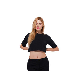 Top Corto para Mujer, de Alta Calidad, Material Elástico, Moldeador, Transpirable, Cómodo, Costuras Duraderas, Estética Clásica - Product Image 4