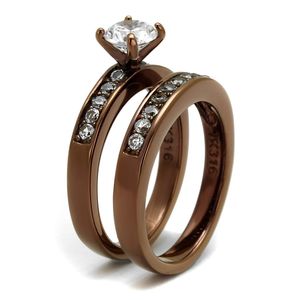 Anello con Zirconia Cubica di Grado AAA in Acciaio Inossidabile Trasparente TK8X003LC - Categoria Prodotti Piatti e Stoviglie - Product Image 4