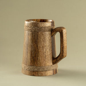 Taza de Madera Estilo Americano Hecha a Mano ZF Global Export WP-0006 - Ecológica, Apta para Lavavajillas, 200mL - de Uttar Pradesh, India - Product Image 4