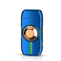 Briquet électronique rechargeable coupe-vent Serigs en alliage de zinc, recharge USB, sans flamme, vente en gros pour cigarettes, OEM ODM