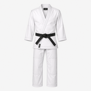 F2WIN Uniforme de judo blanc 100% coton respirant durable léger unisexe adulte vêtements de sport prix abordable best-seller personnalisé - Product Image 1