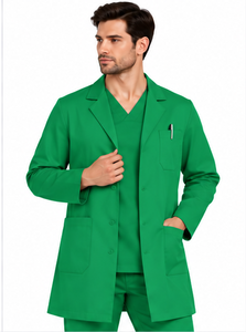 Blouse de laboratoire médicale blanche à manches longues pour hommes et femmes, uniforme de médecin respirant en polycoton pour la pharmacie et la chimie - Product Image 3