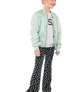 Venta al por mayor en blanco Boys Kid Bomber Chaquetas Satén Letterman Varsity Jacket - Product Image 2