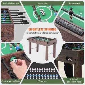 Tavolo da Calcio Balilla in Metallo da 48 Pollici per Bambini e Famiglie, Divertimento Garantito per la Sala Giochi - Product Image 3