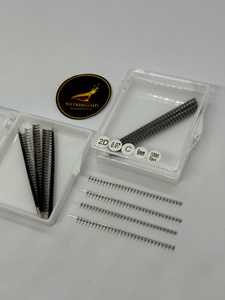 Extensiones de Pestañas Individuales Preformadas de Volumen Ultra Rápido 3D a 20D, Base Estrecha y Puntiaguda, 0.05 0.07, en Bandeja - Product Image 1