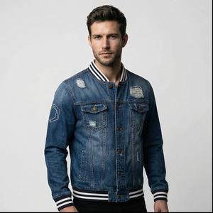 Factory Made New Fashion Print Cotton Jean <b>Jacket</b> Designed <b>Mens</b> <b>Denim</b> <b>Jacket</b> <b>Men</b> <b>Men's</b> <b>Denim</b> <b>Jackets</b> Coats - Product Image 1