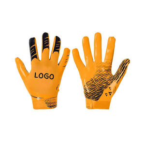 Gants de football américain professionnels personnalisés avec grip adhésif, paume antidérapante en silicone, pour entraînement et sport, pour adultes et jeunes. - Product Image 6