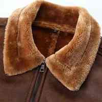 Veste en cuir pour homme, style Heritage, douce, décontractée, à fermeture éclair, durable, coupe classique, respirante, séchage rapide, pour l'extérieur et l'hiver