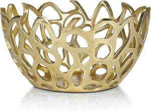 Tendance Actuelle : Vase de Table Décoratif en Aluminium Fait Main, Design Moderne, Finition Dorée, Écologique, Idéal pour l'Eau - Exportation Jaffs - Product Image 5