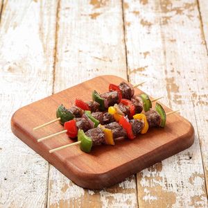 Spiedini di bambù da 12 pollici, 200 pezzi, in legno, per kebab, frutta, grigliate, barbecue, hamburger, cocktail - Accessori per barbecue all'aperto - Product Image 3