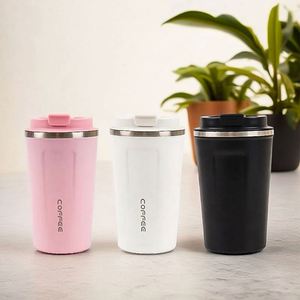แก้วกาแฟเก็บความร้อนพร้อมที่กวนอัตโนมัติ สแตนเลสสตีล สกรีนโลโก้ได้ พร้อมที่กรองชา - Product Image 4