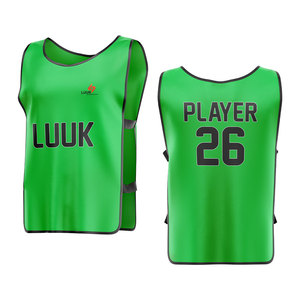 Customized Brown Mesh Soccer Practice Vest Sleeveless Breathable Polyester <b>Bib</b> Unisex Adult All Seasons Sublimated Print Uniform - Product Image 6