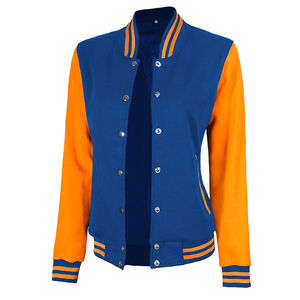 Chaqueta Universitaria de Lana Tejida OEM para Mujer, Estilo Universitario, Reversible, Informal de Invierno, Chaqueta Letterman - Product Image 5