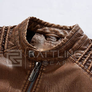 Automne hiver hommes veste en cuir meilleure qualité hommes veste en cuir véritable hommes veste en cuir - Product Image 4