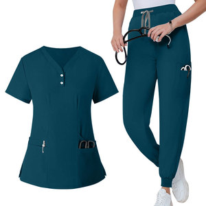 OEM High Quality <b>Doctor</b> Breathable Material Hospital Uniform Women Staff Medical Workwear Scrubs Uniform <b>Set</b> - Product Image 3