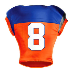 เสื้อฟุตบอลอเมริกันคุณภาพสูง พิมพ์ลายโลโก้ทีมตามสั่ง แบบซับลิเมชั่น เสื้อกีฬาแขนสั้น แห้งเร็ว ระบายอากาศดี ผลิตโดยโรงงาน OEM - Product Image 5