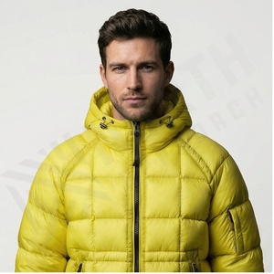 Veste rembourrée à capuche légère et résistante à l'eau pour homme, bon prix Veste matelassée d'hiver Vestes en duvet de canard en plumes - Product Image 4