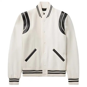 Chaqueta Universitaria Personalizada de Primera Calidad Fabricada en Fábrica, Chaqueta Varsity Cálida con Logotipo Bordado y Nombre Personalizado - Product Image 1