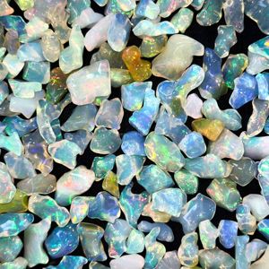 Opales éthiopiennes brutes de grande taille 10-16MM, opales de feu Welo brutes, opales blanches brillantes polies en gros pour la fabrication de bijoux - Product Image 5