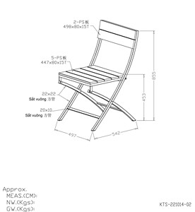 Modern Outdoor Bistro Set with PS Slats and Steel Frame – <b>Foldable</b> <b>Table</b> and 2 <b>Foldable</b> Chairs for <b>Garden</b> Use - Product Image 4