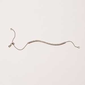 Pulsera de tenis para mujer de plata brillante de 10 gramos con 14 diamantes cultivados en laboratorio (color DEF, claridad VVS/VS), corte brillante, 4 quilates en total - Product Image 4