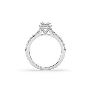 Anillo de Diamante de Laboratorio en Oro de 14 Quilates Personalizado, 1.972 Quilates, Corte Oval Brillante Mixto, Joyería Fina Moderna, Anillo de Compromiso, Regalo para Novia - Product Image 3