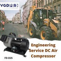 Pompe compresseur d'air à double piston à suspension pneumatique professionnelle sans huile 48V DC résistant aux intempéries à haute efficacité et à long cycle de service