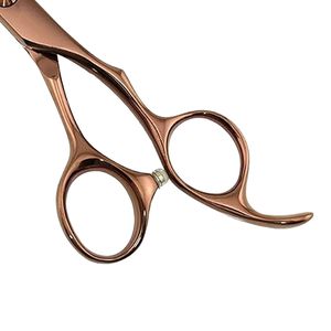 6''/6.5'' Wholesale Professional Hair Cutting <b>Scissors</b> New Design Stainless Steel Barber Hair Shears Brown Hairdresser <b>Scissors</b> - Product Image 4