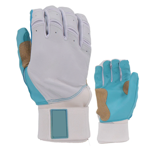 Premium Custom Baseball Batting Gloves Soft Leather Palm Comfortable Wrist Support Sports Gloves for Baseball and Softball <b>Games</b> - Product Image 1