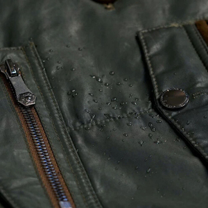 Nouvelle veste sans manches décontractée pour homme en cuir véritable, coupe-vent 100 % polyester, style moto britannique, pour l'extérieur - Product Image 5