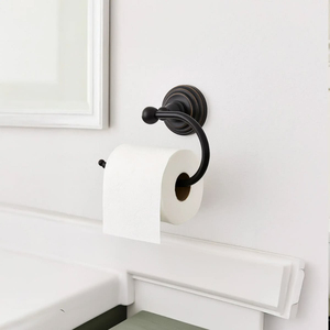 Porte-papier toilette de haute qualité en acier inoxydable, distributeur de rouleaux mural, style vintage, pour salle de bain, usage domestique - Product Image 1