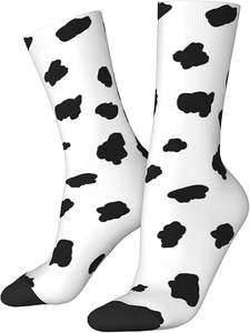 Chaussettes pour hommes en coton/fibre de bambou, anti-bactériennes, à séchage rapide, antidérapantes, imprimées numériquement, personnalisées - Product Image 2