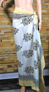 Pareo de Algodón Premium con Estampado a Mano, Hecho en India, para Playa, Suave y Ligero, Ideal para Vacaciones - Product Image 3