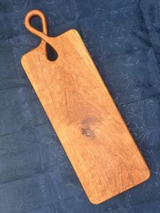 Eco Living Wooden Chopping Blocks Rectangle 1.5 Cm Thick With Handle Dishwasher Safe Anti Slip Durable Non Toxic Chopping Board - Product Image 5
