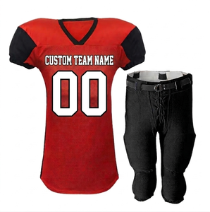 Custom Wholesale Sublimated American Football Uniform Jersey Pants <b>Set</b> Sports Wear Practice Wear With Low MOQ - Product Image 1