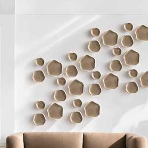 Modern Luxury Style Irregular Shape Ceramic Plate <b>Wall</b> Installation For Living Office <b>Wall</b> Arts Home Decor By Universal Overseas - Product Image 4