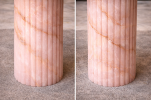 Luxury Pink Onyx <b>Console</b> <b>Table</b> Pedestal Natural Stone Center <b>Table</b> Handmade Designer Living Room Furniture & Home Decor - Product Image 5
