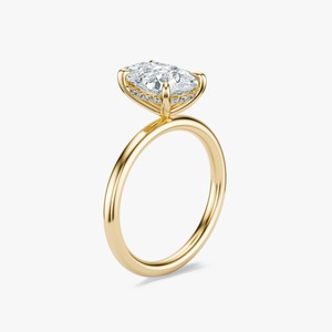 แหวนหมั้นเพชรทรงลูกแพร์ 2 กะรัต ทองคำแท้ 14K ขายส่ง - Product Image 2