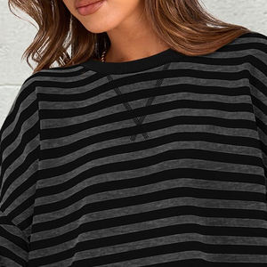 Nueva Colección de Sudaderas Cómodas Extra Grandes para Mujer, Cuello Redondo, Holgadas, con Logotipo Frontal, Tejidas - Product Image 5