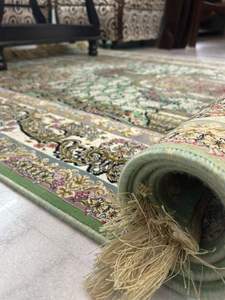Luxury Handmade Pure Silk Area <b>Rug</b> Modern Custom Pattern Hand Knotted Carpet Washable <b>Non</b> <b>Slip</b> Premium Floor Decor for Home - Product Image 5