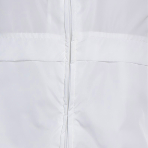 <b>Mens</b> <b>White</b> Hooded Windproof <b>Jacket</b> Casual Spring Outerwear Full Zip Regular Fit Solid Color Polyester Shell - Product Image 2