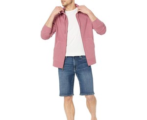 Sudadera con capucha y cremallera frontal para hombre, de algodón y forro polar, con capucha ajustable con cordón, suave, cálida, de manga larga, informal. - Product Image 3