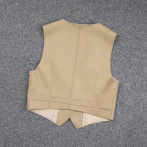 Gilet en cuir véritable pour femme, imperméable, élégant, décontracté, de haute qualité, idéal pour l'été et le printemps – Vente en gros - Product Image 3